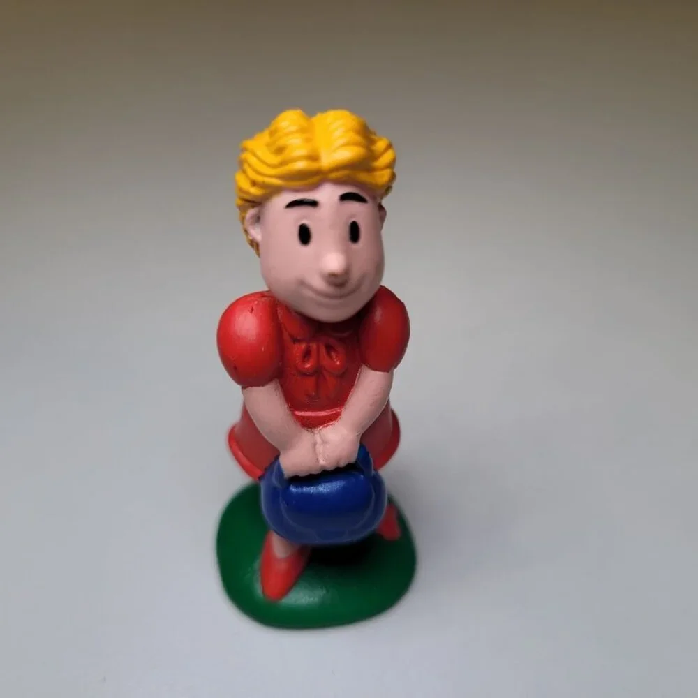 Vintage Train Towns People Plastic 2 Inch Cargo‎ Mechanic Business Commute Play
